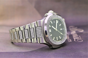 Reloj de Moissanita con Incrustaciones de Diamantes Incoloros para Hombre, Venta al Por Mayor de Fábrica, Mejor Precio al Por Mayor, Alta Calidad - Product Image 2