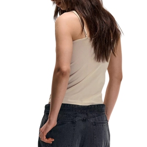 Camiseta sin mangas de punto sin costuras para mujer, transpirable, de verano, de alta calidad, lisa, al por mayor y personalizada - Product Image 3