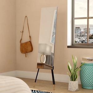 Espejo de pie estilo antiguo, espejo de suelo vintage para habitaciones, estudio, decoración de habitaciones de hotel, complementa interiores clásicos y de primera calidad - Product Image 2