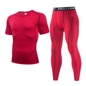 Ensemble de sport de combat 3 pièces pour hommes, séchage rapide, rashguard, pantalon de jogging, MMA, boxe, lutte - Product Image 4