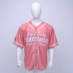 Maillots de sport de qualité supérieure, style rose, boutons spéciaux, vêtements de sport personnalisés, maillot de baseball unisexe sur mesure, couture personnalisée - Product Image 1