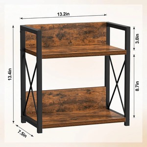 Cross Design Wooden And Metal Spice <b>Rack</b> For <b>Kitchen</b> Counter <b>Storage</b> Pantry Organization And Daily Essentials Spice <b>Rack</b> - Product Image 2