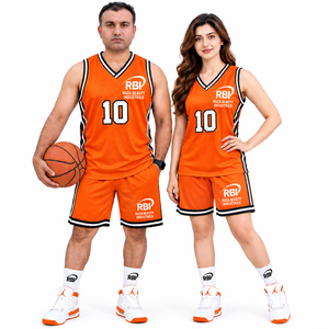 Maillot de basketball personnalisé 220g 100% polyester séchage rapide imprimé par sublimation avec nom du joueur, taille élastique, sans manches, pour homme - Product Image 1