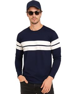 T-shirt à manches longues en tricot pour homme, imprimé uni automne, respirant, séchage rapide, logo personnalisable, style décontracté - Product Image 1