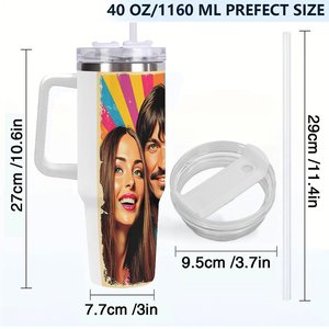 Personalized <b>Insulated</b> Tumbler 40oz Stainless Steel Travel <b>Mug</b> Yoga Studio Wellness Retreats - Product Image 4
