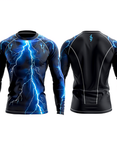 T-shirt de natation pour hommes, imprimé abstrait, écologique, protection UV, respirant, à séchage rapide, pour sports nautiques - Product Image 2