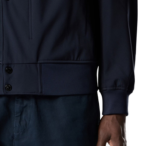 Veste d'hiver épaisse à capuche en softshell polyester avec membrane respirante, imperméable, vêtements d'extérieur urbains personnalisés de haute performance - Product Image 5