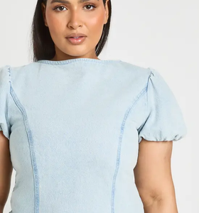 Vestido Vaquero con Cinturón para Mujer, Estilo Casual, Logotipo Personalizado, Marca Privada, Fabricante de Ropa al por Mayor, Uso Diario, Estilo Moderno - Product Image 4