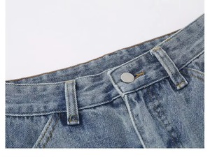 กางเกงยีนส์ผู้ชายสีเข้มทรงหลวมแบบแบ็กกี้ ย้อมสีพื้น ผ้าฝ้าย 100% กันน้ำ กันลม ระบายอากาศได้ดี คุณภาพสูง รับผลิตตามสั่ง (OEM) ขายส่ง - Product Image 5