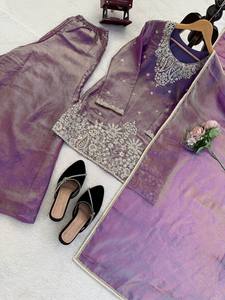 Step Into Effortless Charm with Our Exclusive 3-Piece Salwar Kameez Set Modern Style Quick Dry Casual <b>Comfort</b> - Product Image 5