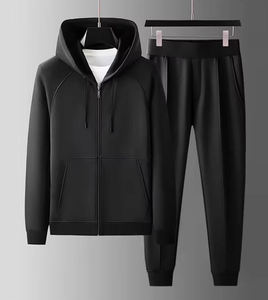 Conjunto Deportivo de Dos Piezas para Hombre, Talla Grande, Sudadera con Capucha Informal para Entrenamiento, Traje Deportivo para Correr - Product Image 1