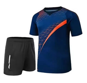 Custom <b>Badminton</b> Teamwear Uniforms Quick Dry Athletic Clothing Wholesale <b>Badminton</b> Uniform Jersey Set With Shorts For Men Women - Product Image 1