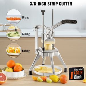 Affettatrice Professionale Kattex per Verdura e Frutta con Lama da 3/8'', Taglierina per Patatine Fritte e Affettatrice per Cipolle in Acciaio Inox - Product Image 4