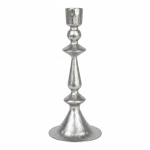 Support de bougie en aluminium argenté style vintage pour centre de table de mariage et décoration intérieure à prix abordable - Product Image 1
