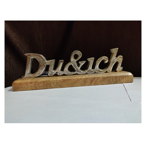 Elegant Look Metal Sculpture Desktop <b>Tabletop</b> Ornaments in Customized Sizes Shapes for Festive Decoration for Export From India - Product Image 1