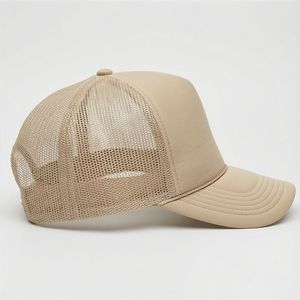 Gorras de béisbol trucker de malla color bronceado, de algodón, con visera, de ajuste flexible, unisex, para hombre y mujer, para exteriores, de moda, para actividades al aire libre, de alta calidad. - Product Image 3