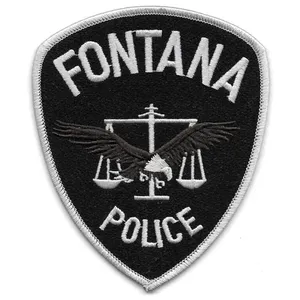 Fontana แผ่นปักเย็บสีดำขอบสีขาวและลายเกล็ดนกอินทรี - Product Image 1