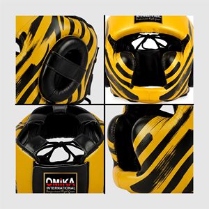 Best Protection Performance Customized Color Size Comfortable Durable Breathable MMA Leather Head Guard - Product Image 4