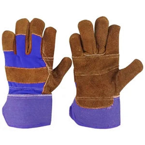 Guantes de Trabajo de Seguridad Personalizados de Cuero Vacuno Dividido, Semifabricados con Logotipo, Protección Industrial para Manos con Puño Reforzado - Product Image 5