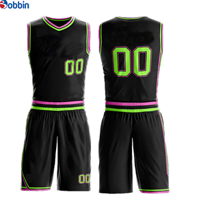 Maillots et shorts de basket personnalisés imprimés par sublimation, 100% polyester, séchage rapide, respirants, unisexes, meilleur fabricant - Product Image 3
