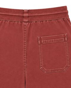 Shorts de bain d'été pour hommes, rouge rouille, personnalisés, séchage rapide, taille élastique avec cordon de serrage, décontractés pour la plage et les vacances - Product Image 6