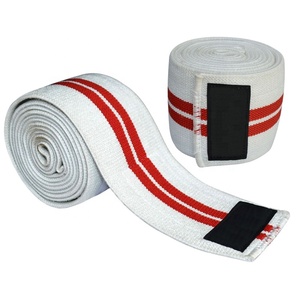 Genouillères de gymnastique unisexe en gros Supports élastiques avec logo personnalisé pour le levage de puissance Genouillère réglable résistante et respirante - Product Image 2