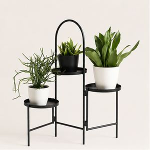 Soporte de Metal de 4 Niveles para Plantas, Exhibidor de Macetas Moderno de Hierro Forjado, Estante Escalonado para Interiores - Product Image 3