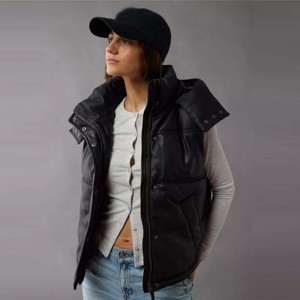 <b>Women's</b> Casual Padded <b>Waistcoat</b> Soft Quilted Insulated Winter Vest Wholesale Manufacturer Quilted Sleeveless Bodywarmer Winter - Product Image 4