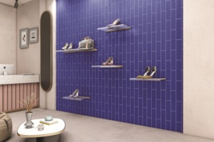 Azulejo Cerámico Brillante Azul Índigo de 75x300mm, Colección Lavaline, Azulejos Azules Índigo, Azulejos Cerámicos Azules Índigo, Azulejos Decorativos Azules - Product Image 5