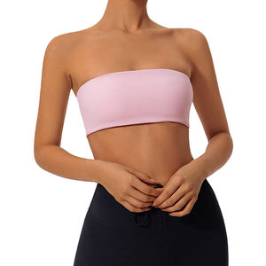 Sujetador deportivo ligero sin tirantes de alta sujeción, transpirable, elástico, cómodo, sin aros, con soporte frontal medio, talla XS, máxima sujeción - Product Image 5