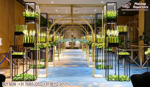 Fusion <b>Wedding</b> Decor Lasercut Backdrop <b>Frames</b> Glamorous <b>Wedding</b> Vibrant Stage Backdrop Trending <b>Wedding</b> Stage Metal <b>Frames</b> - Product Image 2