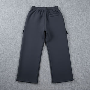 Pantalon de jogging et pantalon large évasé en dentelle pour femme, sur mesure, respirant, doux, coupe droite ample, style urbain, vente en gros - Product Image 2