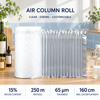 Film de protection PE imperméable haute élasticité en vrac à bas prix, sac gonflable robuste à colonnes d'air pour céramiques fragiles