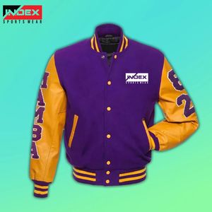 Chaqueta Varsity Personalizada al por Mayor para Hombre, Estilo Urbano, Chaqueta Letterman, Fabricante OEM ODM - Product Image 2