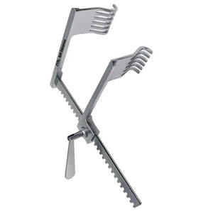 Retractor ortopédico con 6 puntas Distractor manual multifuncional para procedimientos lumbares y costillas Instrumento quirúrgico - Product Image 2