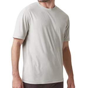 Camiseta de Hombre Personalizada al por Mayor, Cuello Redondo, Manga Corta, Algodón Gris, Informal, Suave, Transpirable, Ligera, Verano, Moda - Product Image 4