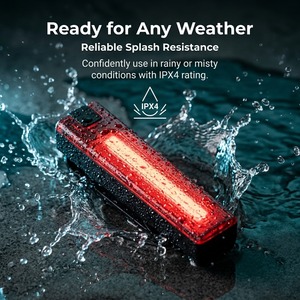 <b>USB</b> Rechargeable LED Running <b>Light</b> IP44 Splash Resistant COB Clip <b>Light</b> Pure White CE Certified Ultra <b>Light</b> Steady/Flash Running - Product Image 1