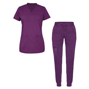 New Arrival Wholesale Unisex Medical <b>Scrub</b> Uniform High Quality Lightweight Customized Logo Cotton Fleece Hospital Use OEM - Product Image 3