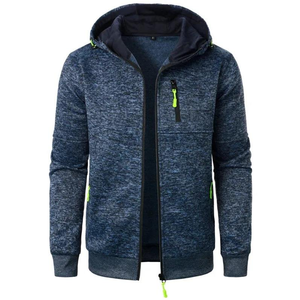 Sweat-shirt unisexe zippé 2026 de haute qualité 100 % coton respirant à séchage rapide avec doublure polaire/tissu éponge français pour l'hiver - Product Image 1