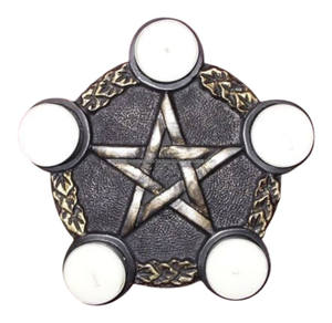 Loseta de Altar con Pentáculo, con Cinco Esquinas de Pentáculo, Decoración Sagrada Wicca Pagana para Altar Espiritual y Exhibición en el Hogar - Product Image 3