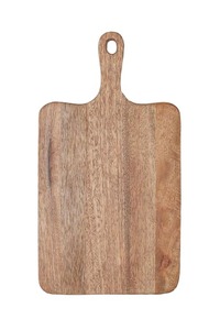 Planche à découper Skyjoy en bois d'acacia durable, lot de 10, avec poignée, épaisseur 1,5 cm, compatible lave-vaisselle, pour servir viande, fromage, charcuterie - Product Image 2