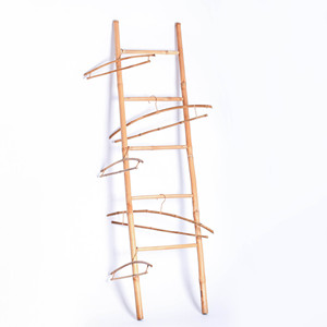 100% Natural Decorative Sturdy Bamboo <b>Ladder</b> Wholesale Custom Size Wooden Towel Rack Antique Brown - Product Image 3