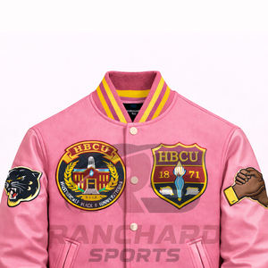 Chaqueta ligera para hombre estilo HBCU, cómoda y personalizada, chaqueta universitaria, chaqueta de colegio, chaqueta varsity hecha a medida. - Product Image 3