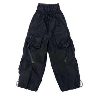 Pantalones de esquí negros holgados, cortavientos, para snowboard, térmicos, extragrandes, para hombre y mujer, para invierno, actividades al aire libre, estilo urbano - Product Image 1