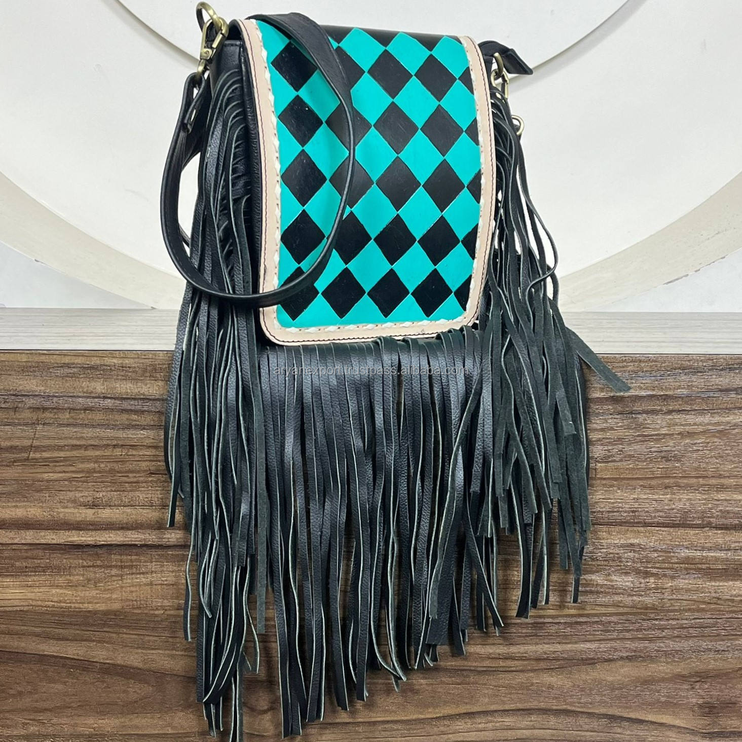 ตาหมากรุกสีดำ &amp; สีฟ้าคราม