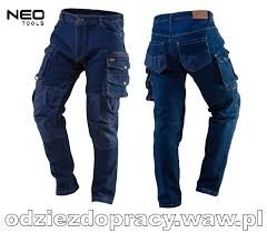 Pantalones de Trabajo de Mezclilla Azul, Pantalones Cargo con Múltiples Bolsillos, Pantalones Largos para Trabajos al Aire Libre - Product Image 2
