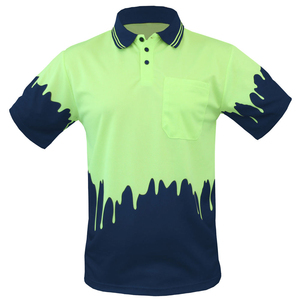 Camiseta de Seguridad Reflectante de Alta Visibilidad para Hombre, Color Amarillo Sólido, Tejido de Punto, Manga Corta, Transpirable, Suministro Directo de Fábrica 2024 - Product Image 1
