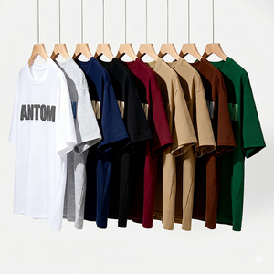 100% Cotton Oversize T-Shirt Heavy <b>Weight</b> 3D Embossed Premium Eco-Friendly Anti-Wrinkle Silk Screen Printed Custom Men Women - Product Image 1