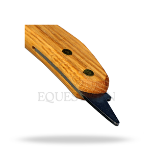 Cuchillo para pezuñas de mano izquierda, herramienta veterinaria para examen y recorte de pezuñas de caballo, modelo cola de gallo larga - Product Image 4