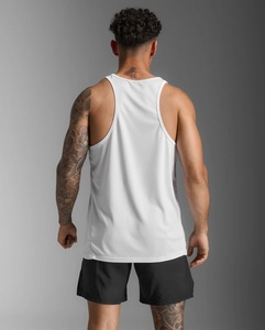 Gilet de sport tricoté personnalisé en coton et polyester pour homme, couleur unie, sans manches, décontracté et respirant, vente en gros - Product Image 3